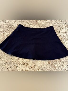 Chaps Navy Flared Skort